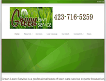 Tablet Screenshot of greenlawnservicetn.com